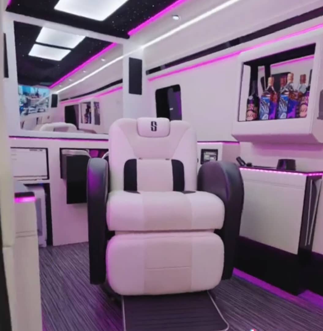 Silver Luxe Van Interior